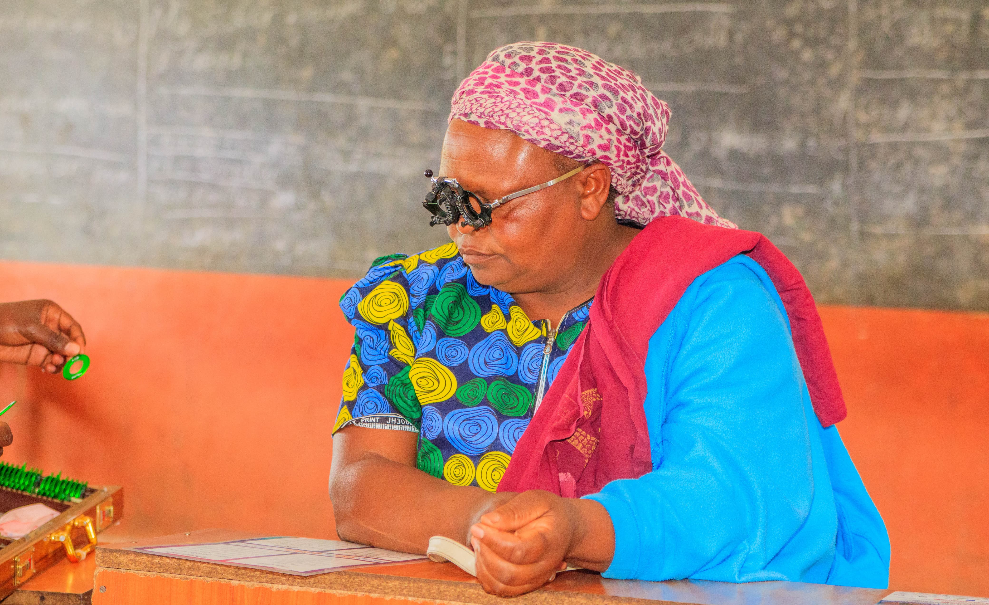 Children learning and smiling